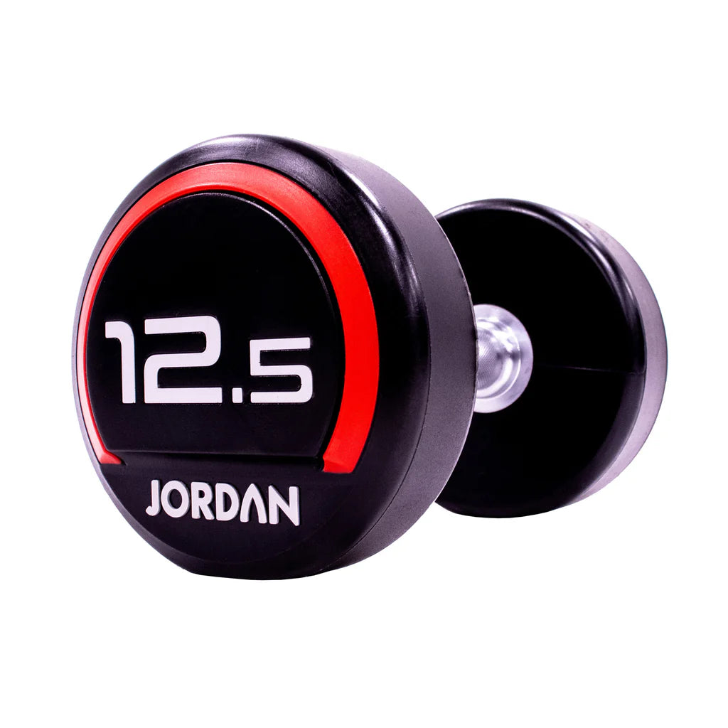 JORDAN® Urethane Dumbbells 2.5kg to 50kg in 2.5 increments