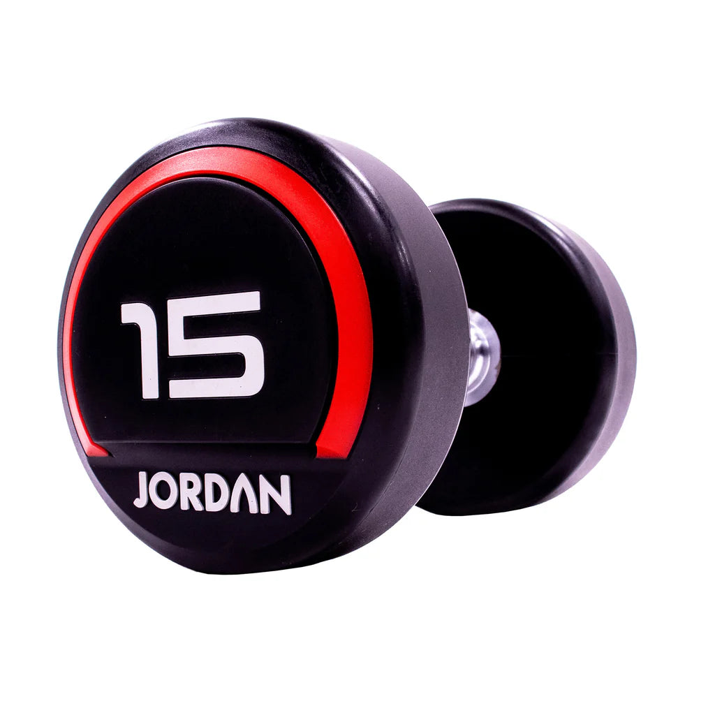 JORDAN® Urethane Dumbbells 2.5kg to 50kg in 2.5 increments