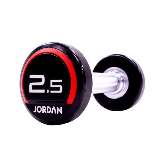 JORDAN® Urethane Dumbbells 2.5kg to 50kg in 2.5 increments
