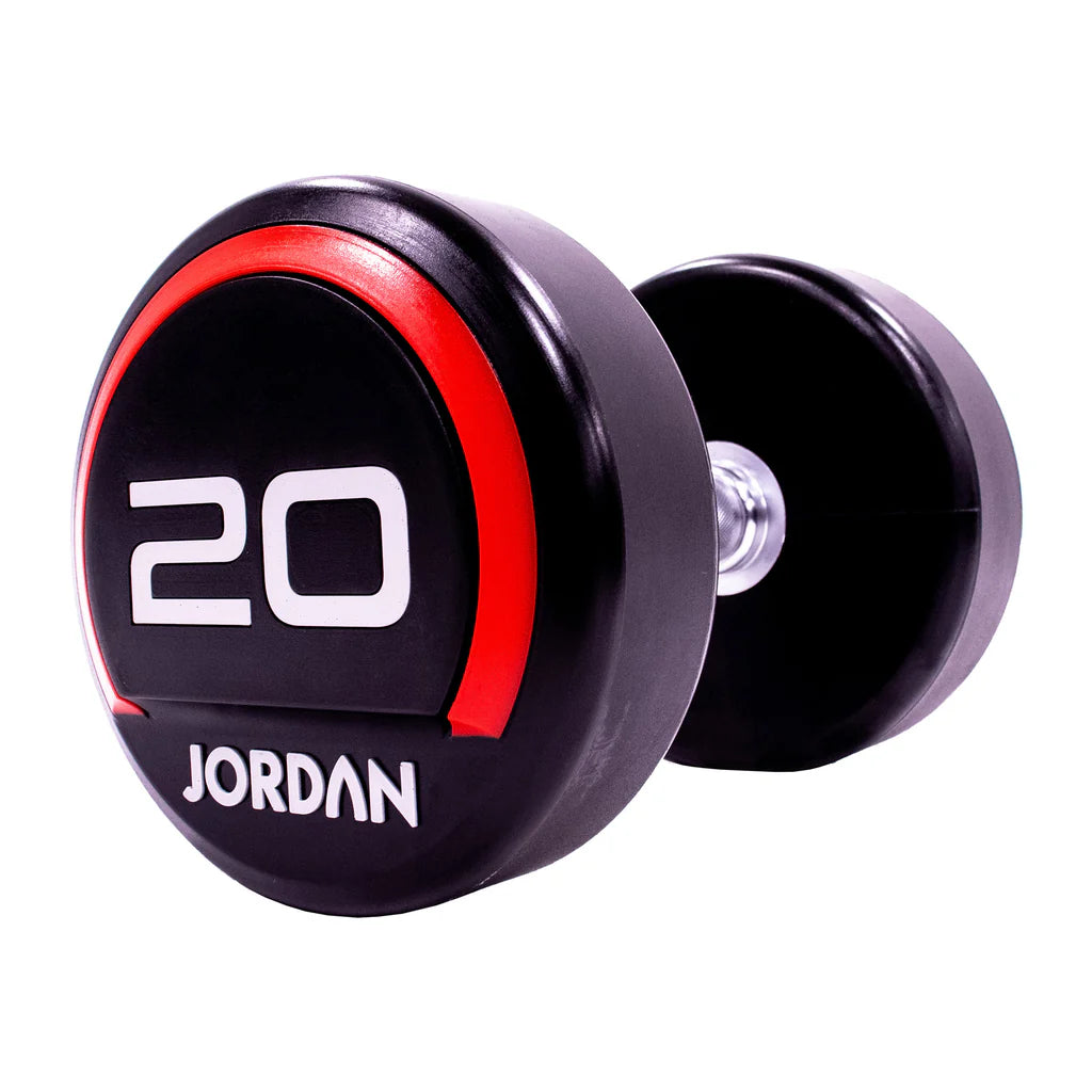 JORDAN® Urethane Dumbbells 2.5kg to 50kg in 2.5 increments