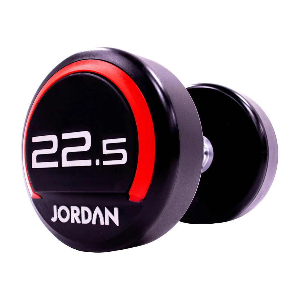 JORDAN® Urethane Dumbbells 2.5kg to 50kg in 2.5 increments