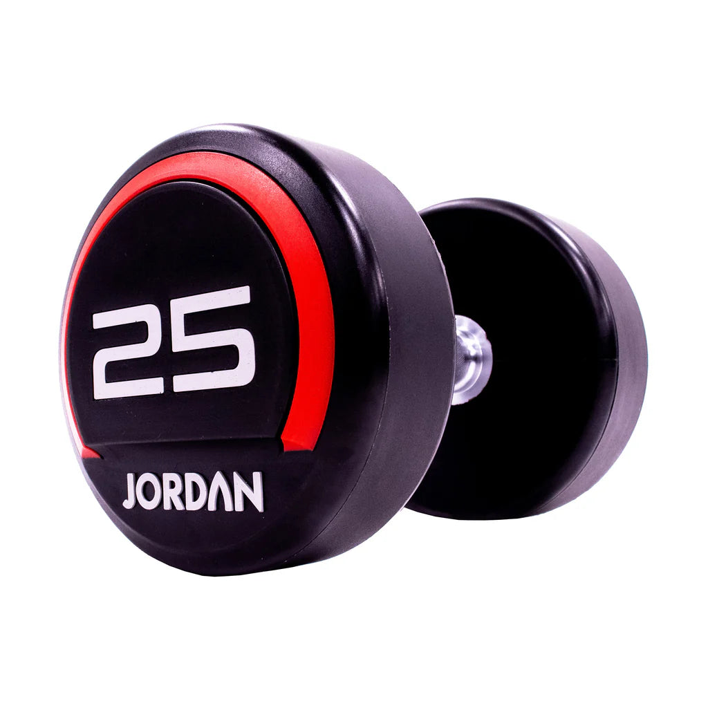 JORDAN® Urethane Dumbbells 2.5kg to 50kg in 2.5 increments