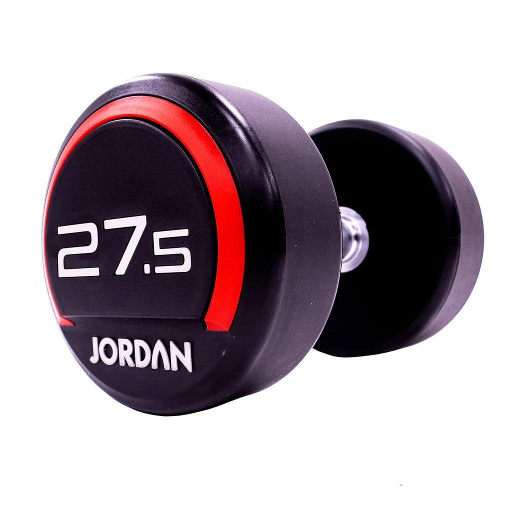 JORDAN® Urethane Dumbbells 2.5kg to 50kg in 2.5 increments