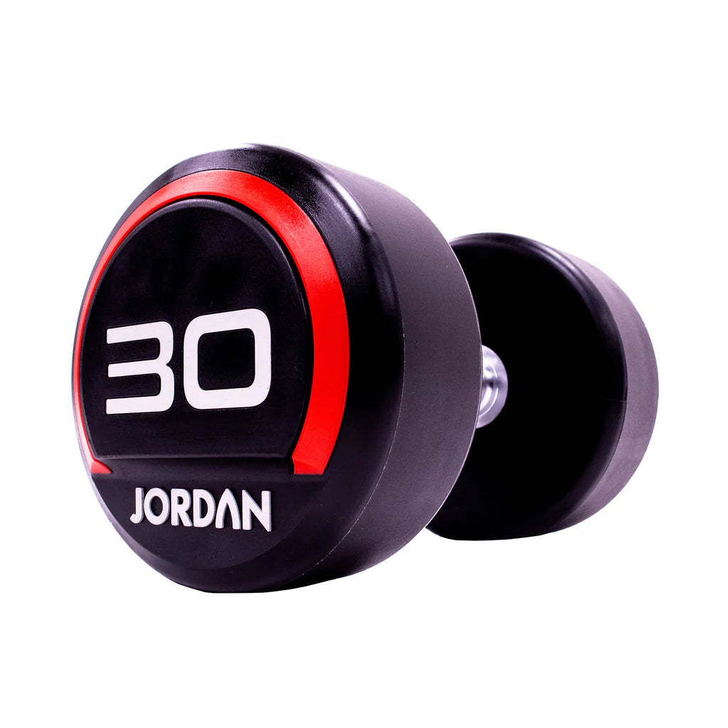 JORDAN® Urethane Dumbbells 2.5kg to 50kg in 2.5 increments
