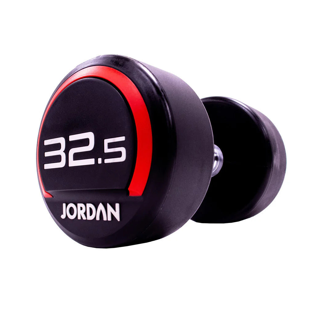 JORDAN® Urethane Dumbbells 2.5kg to 50kg in 2.5 increments
