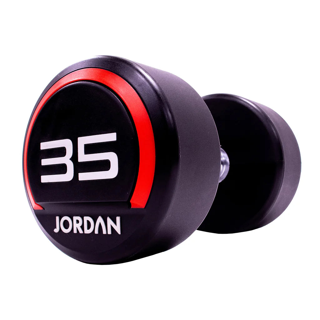 JORDAN® Urethane Dumbbells 2.5kg to 50kg in 2.5 increments