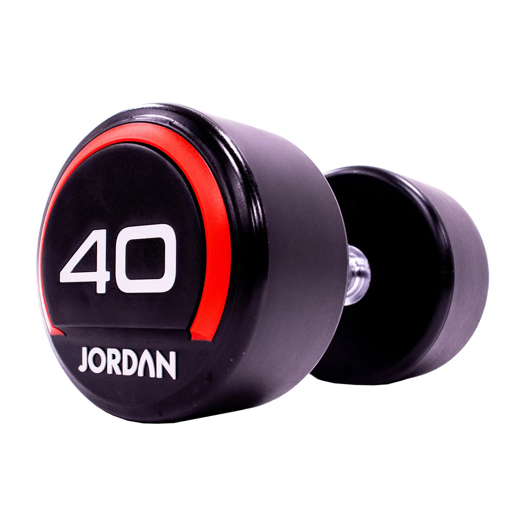 JORDAN® Urethane Dumbbells 2.5kg to 50kg in 2.5 increments