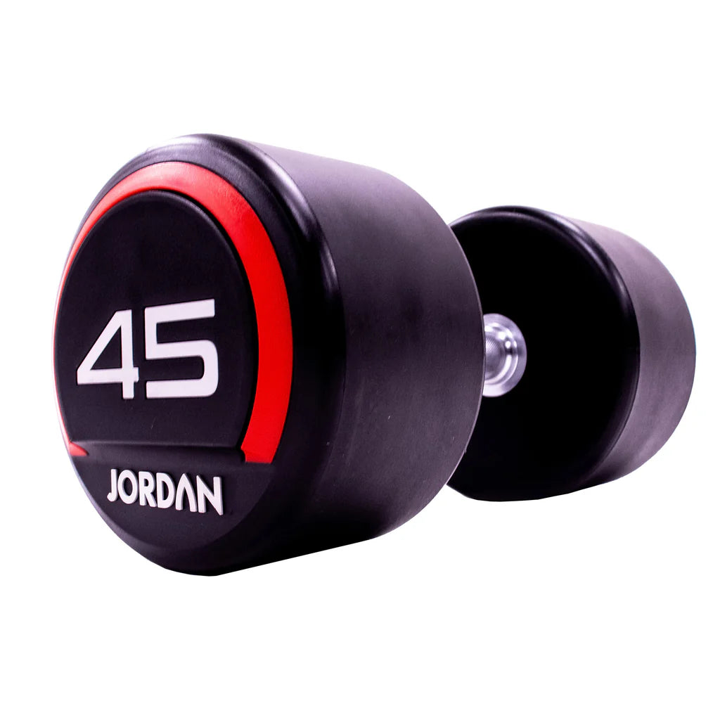 JORDAN® Urethane Dumbbells 2.5kg to 50kg in 2.5 increments