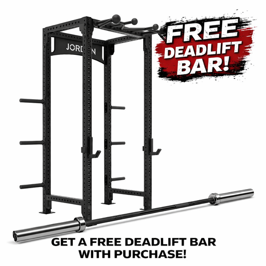 Jordan j75 compact power rack in black plus FREE Jordan barbell