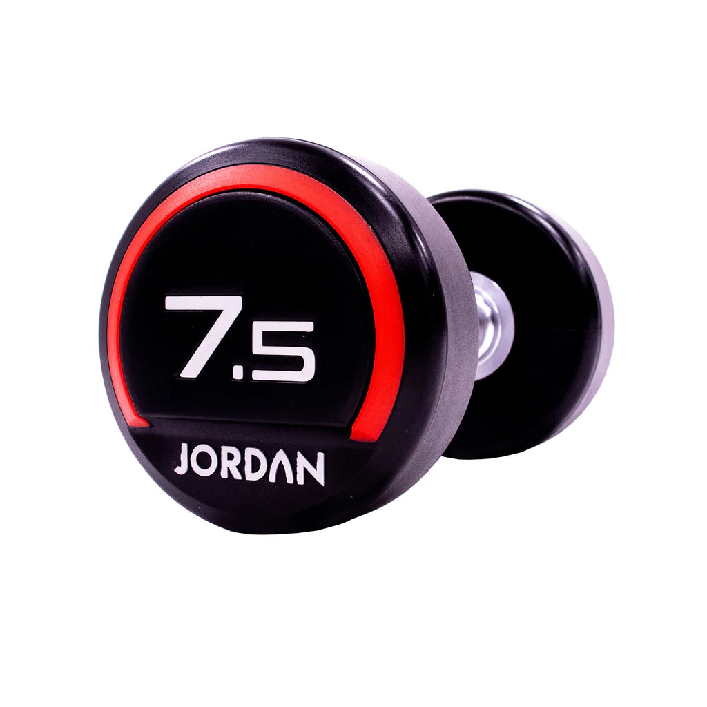 JORDAN® Urethane Dumbbells 2.5kg to 50kg in 2.5 increments